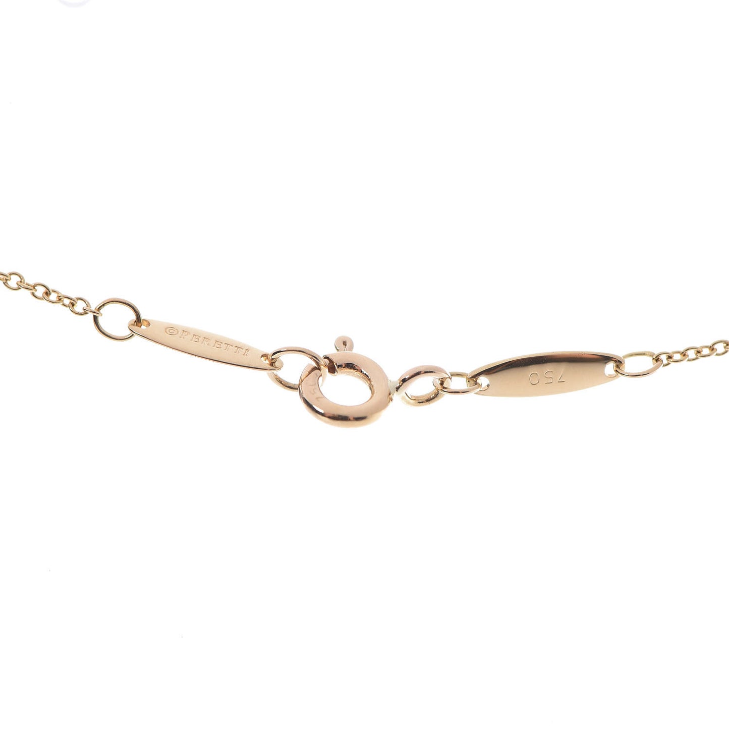 18K Yellow Gold Diamond .12ct Elsa Peretti Diamonds by the Yard Pendant Necklace