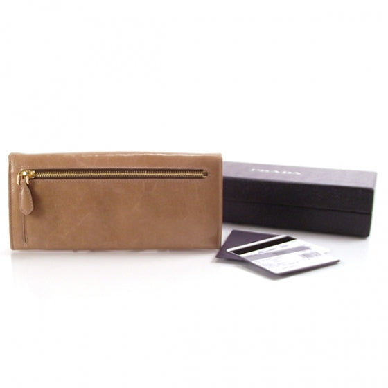 Vitello Bow Flap Wallet