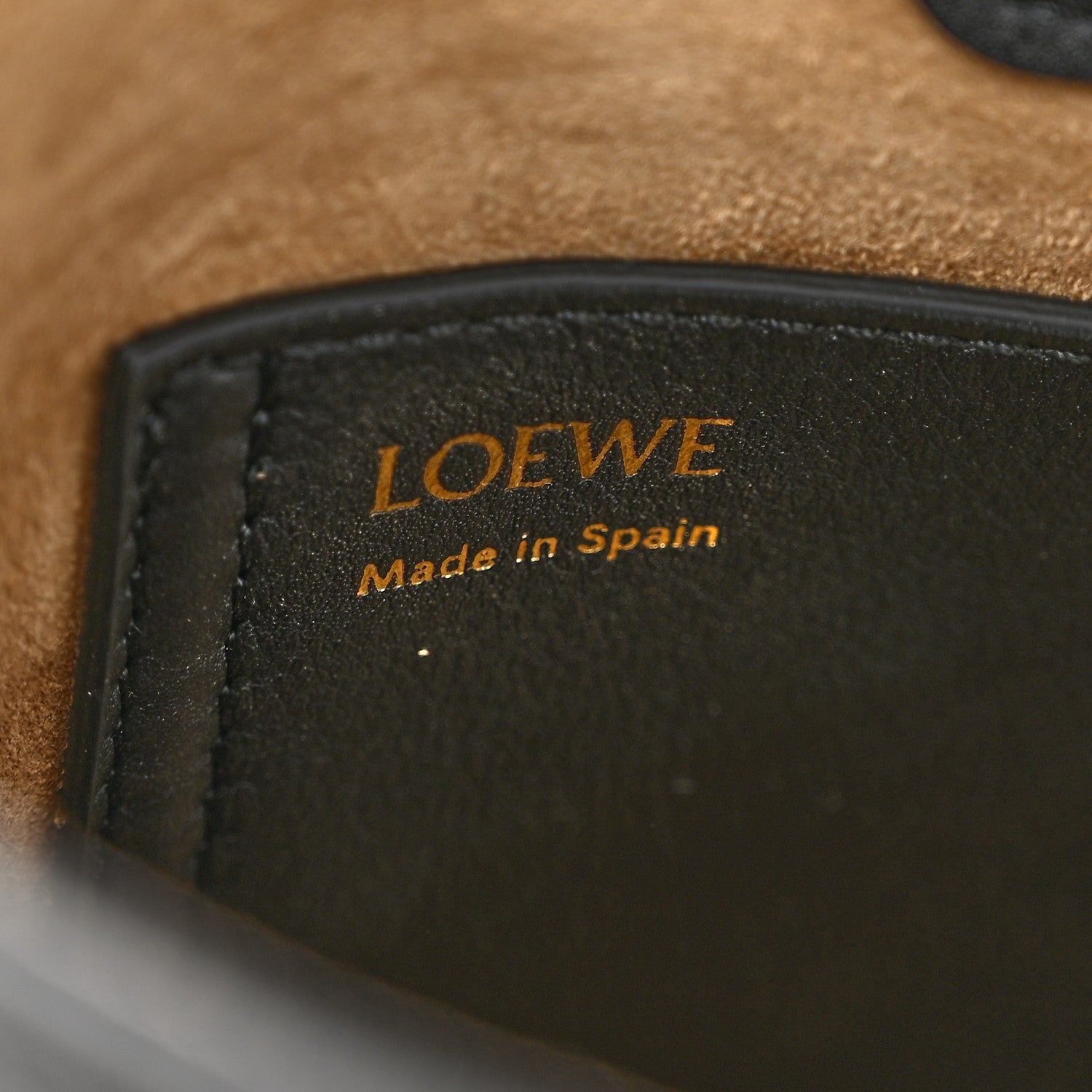 Loewe Soft Grained Calfskin Mini Pebble Bucket Bag Black 6 of 9