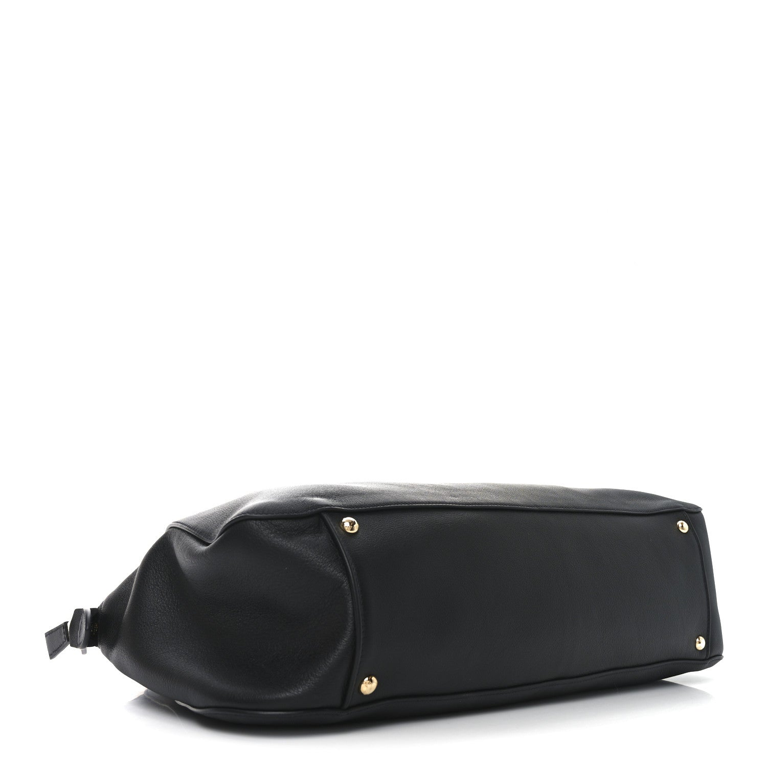 Prada Calfskin Large Top Handle Tote Black 4 of 9