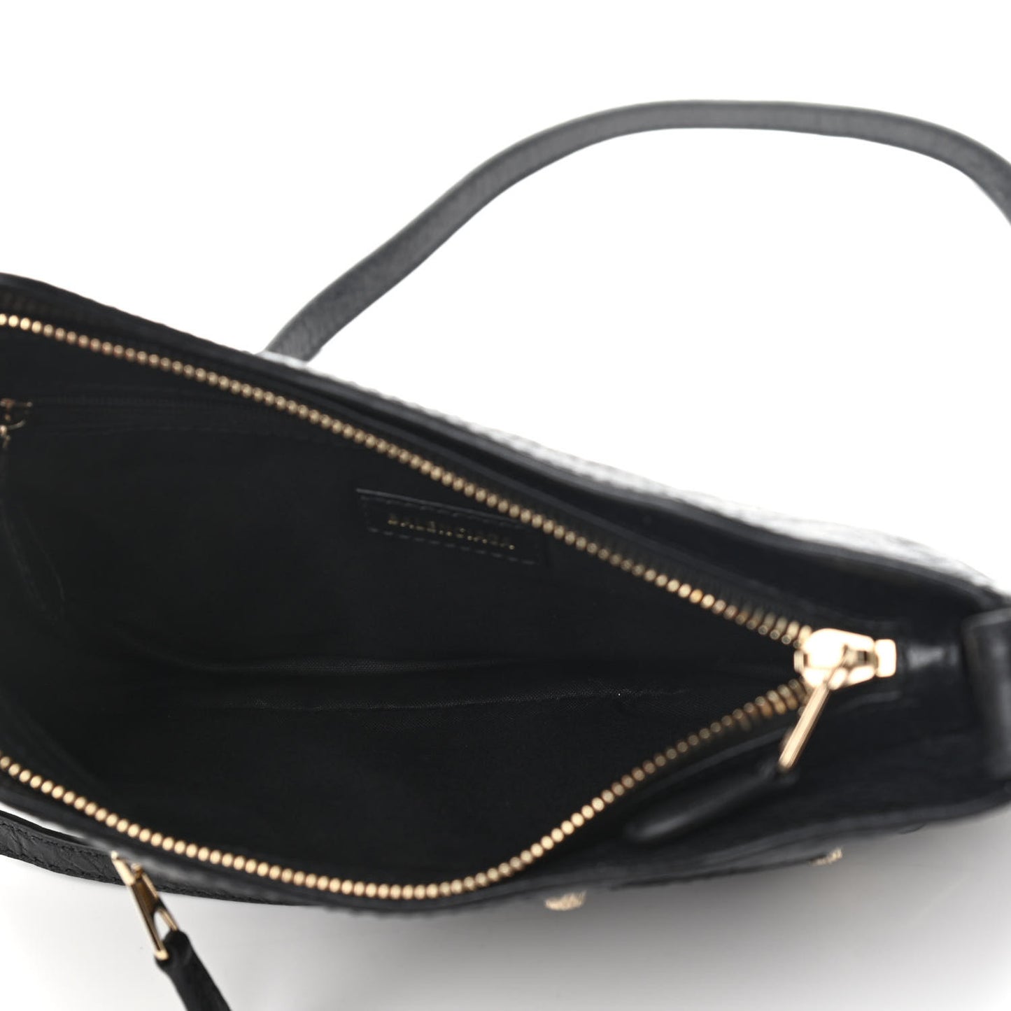 Agneau Giant 12 Gold Hardware Hip Black