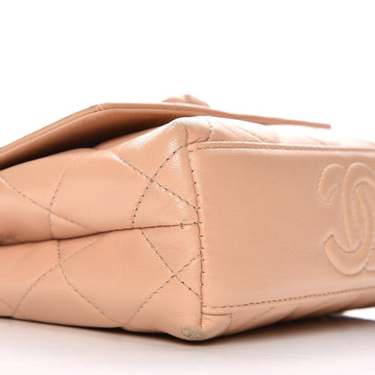 Chanel Lambskin Quilted Mini Camellia Flap Beige 11 of 12