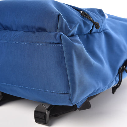 Balenciaga Textured Nylon Double Logo Explorer Backpack Bleu 6 of 9