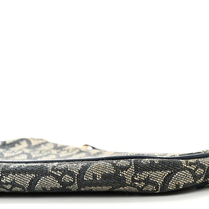 Christian Dior Monogram Mini Saddle Pochette Navy 10 of 12