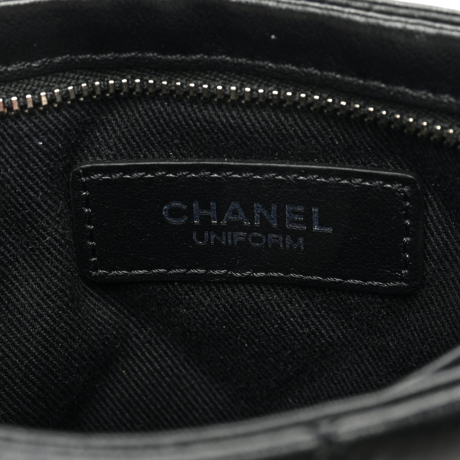 Chanel Lambskin Quilted Crossbody Bag Black 5 of 9