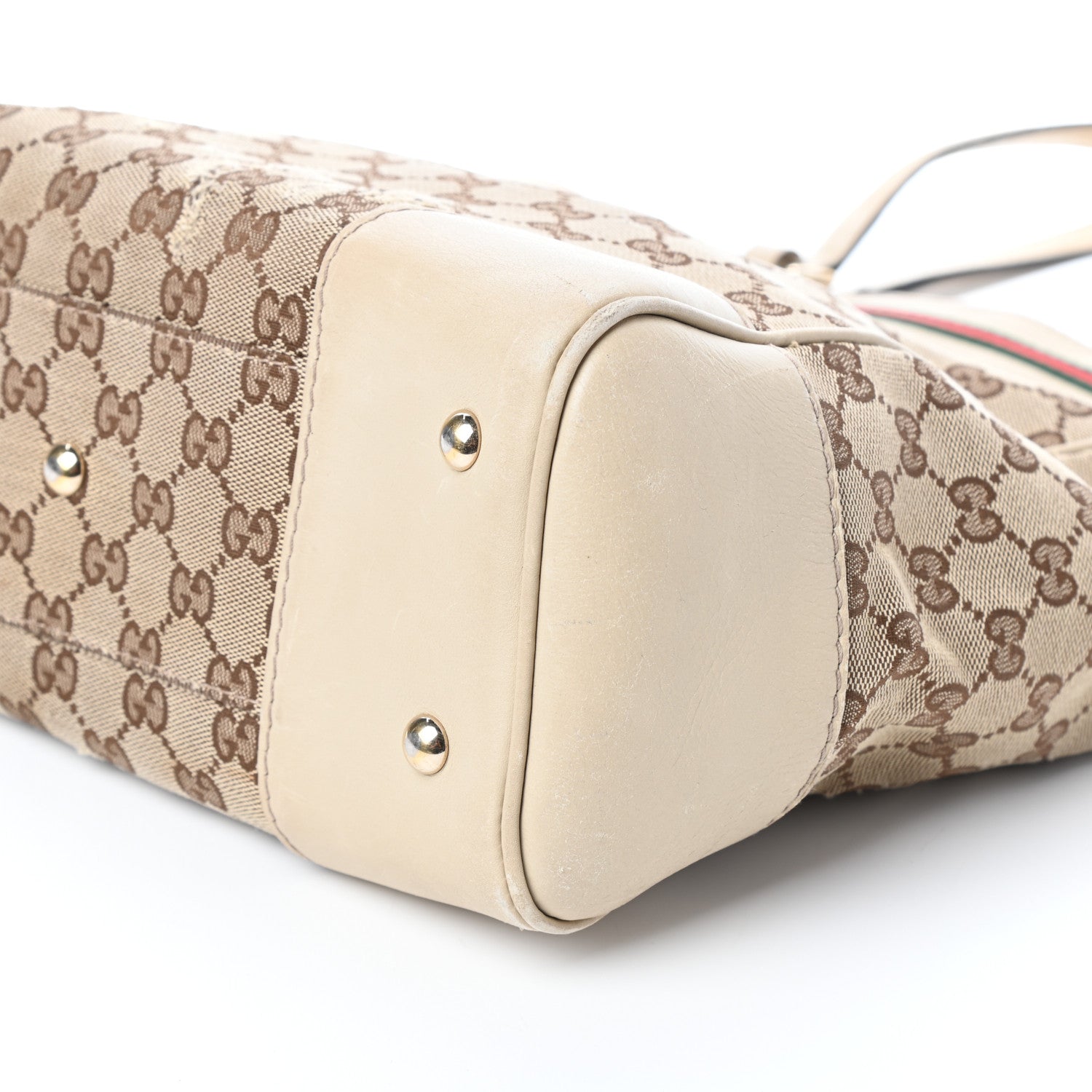 Gucci Monogram Web Medium Mayfair Tote Off White 9 of 10