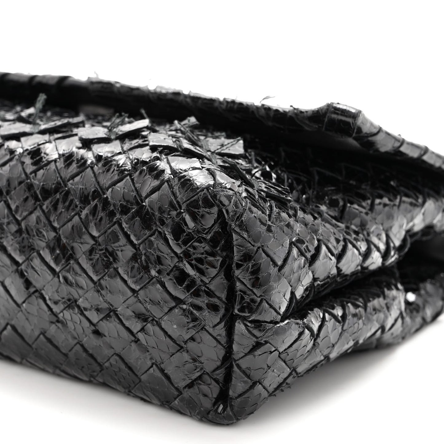 Ayers Intrecciato Baby Olimpia Shoulder Bag Black