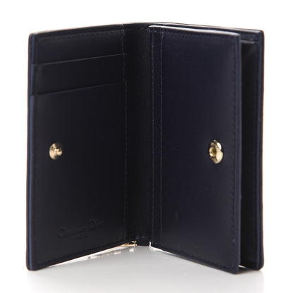 Christian Dior Lambskin Cannage Small Lady Dior Flap Card Holder Indigo 5 of 8