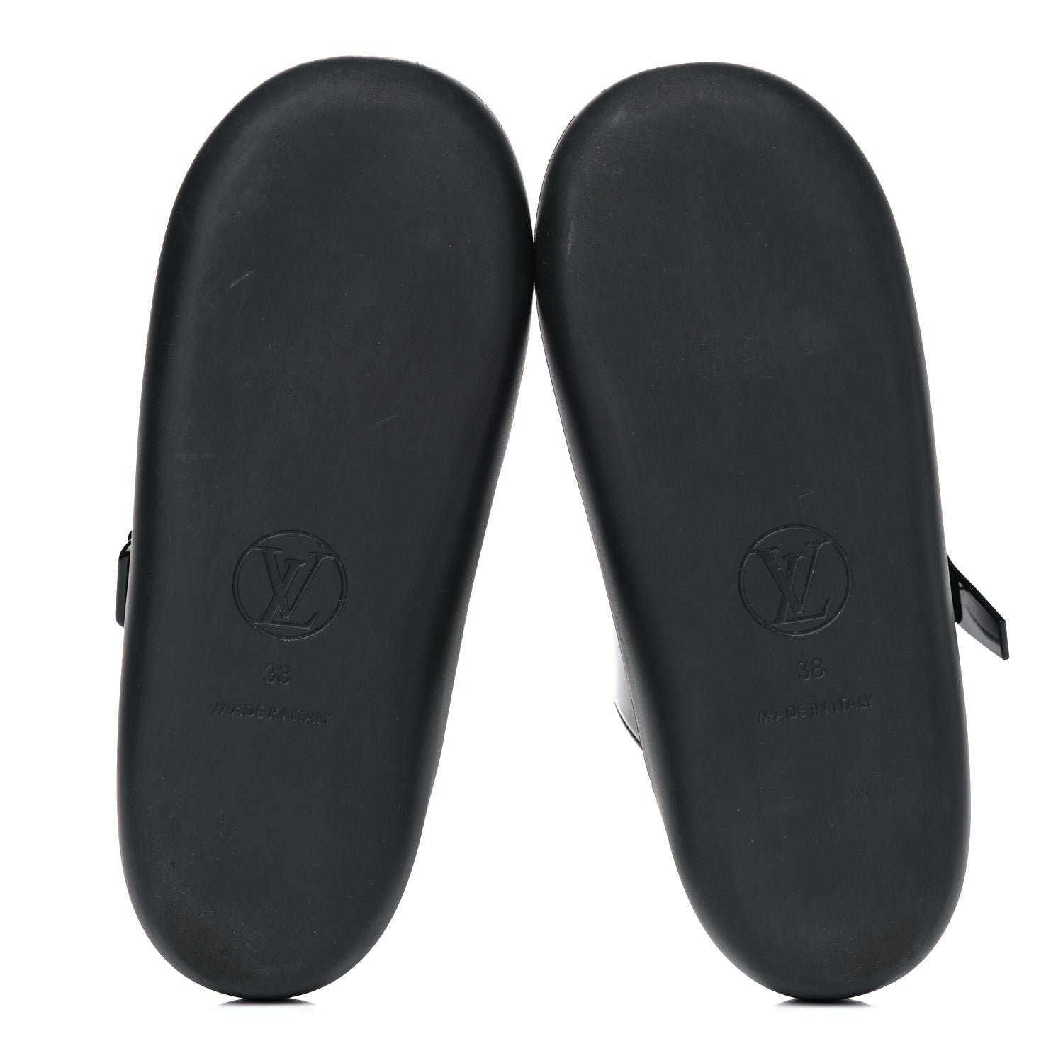 Louis Vuitton Monogram Sunbath Flat Mule Sandals 38 Black 5 of 11