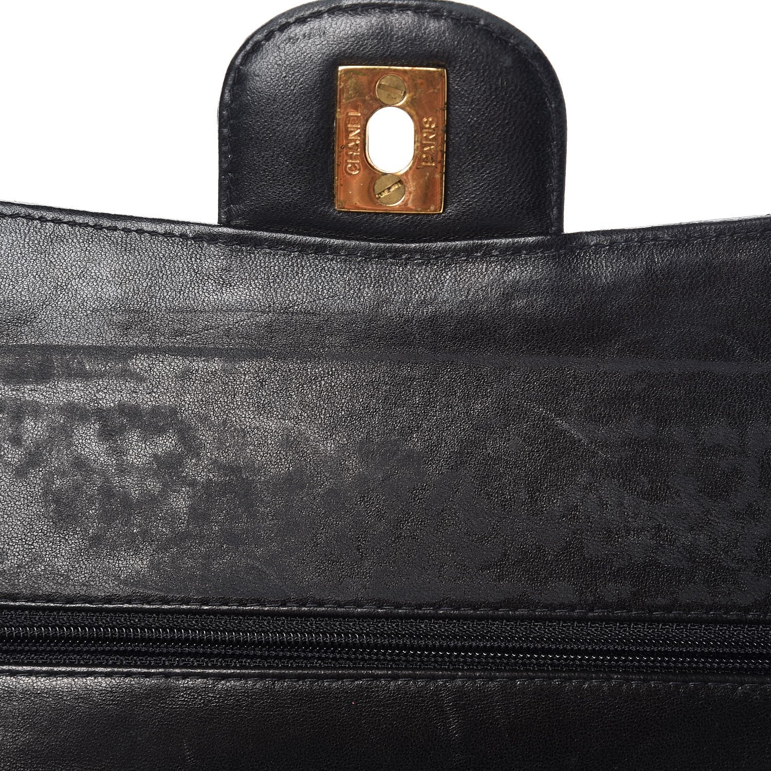 Chanel Patent Quilted Medium Double Flap Black 12 of 18