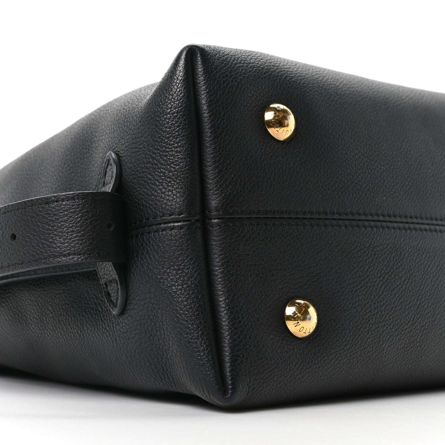 Louis Vuitton Grained Calfskin Low Key Hobo PM Black 9 of 10