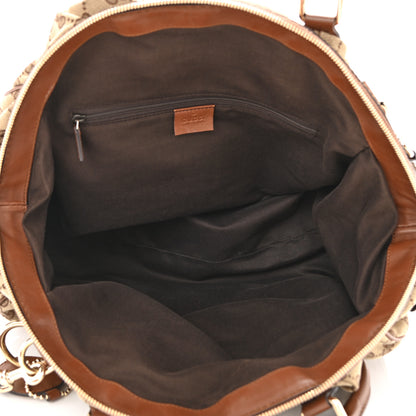 Gucci Monogram Medium Sukey Boston Brown 5 of 10