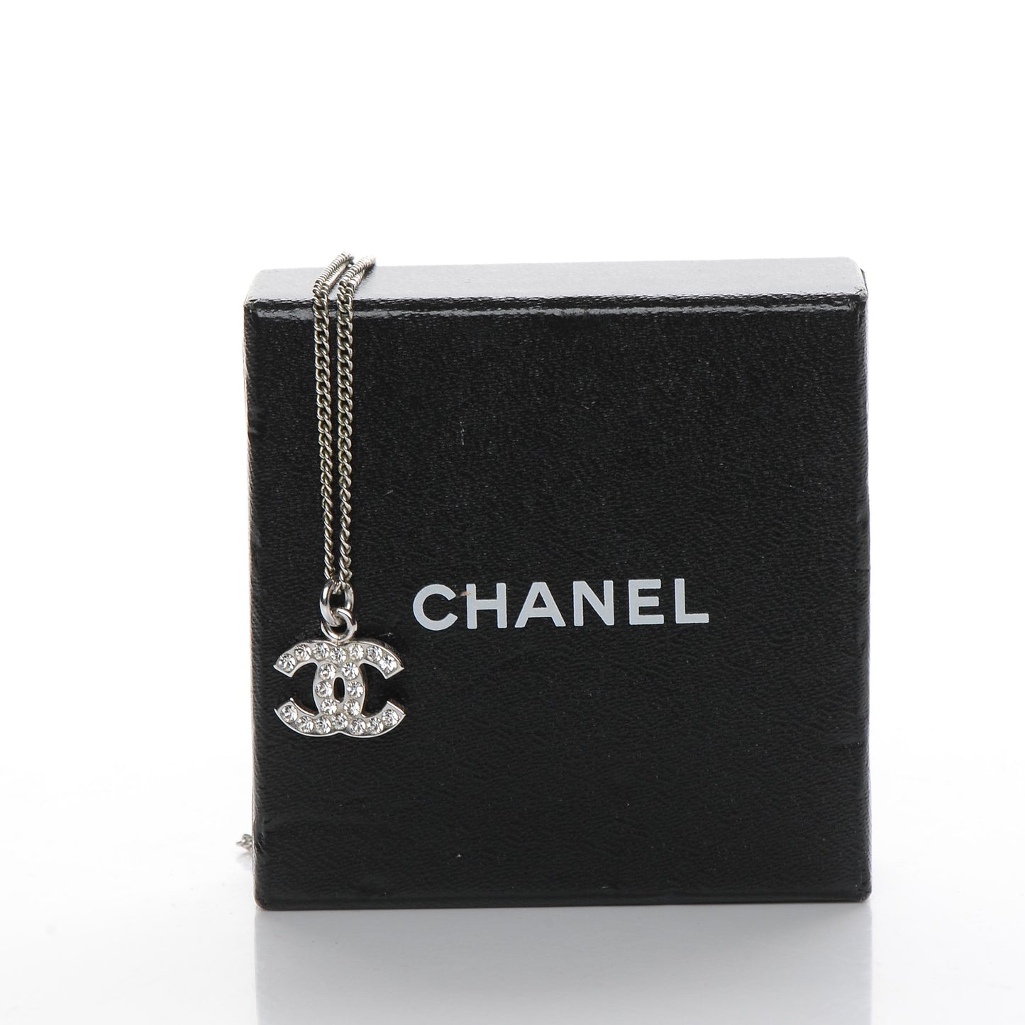 Crystal Timeless CC Necklace Silver