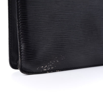 Louis Vuitton Epi Pochette Sellier Dragonne Clutch Black 9 of 11