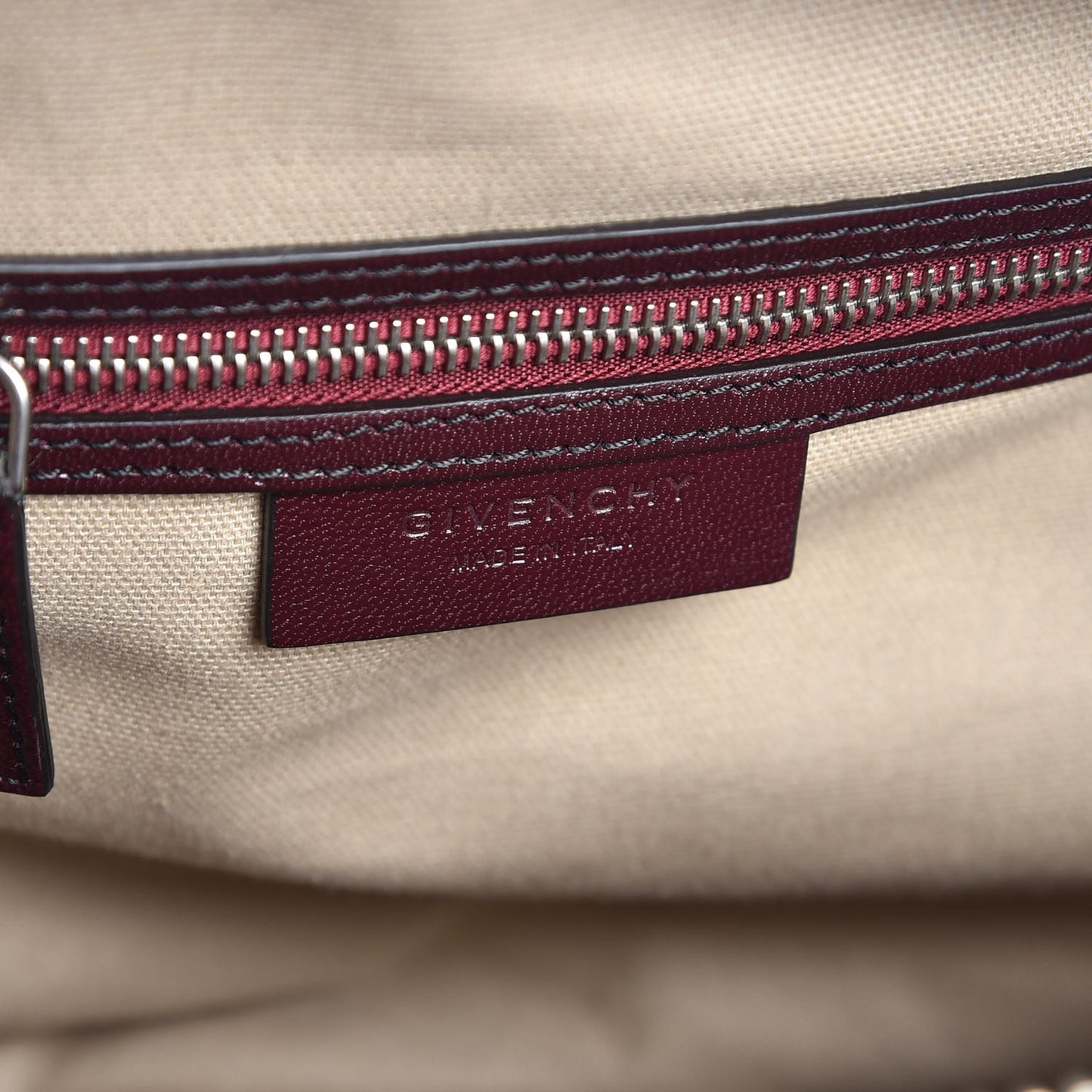 Calfskin Suede Small Fringe Antigona Burgundy