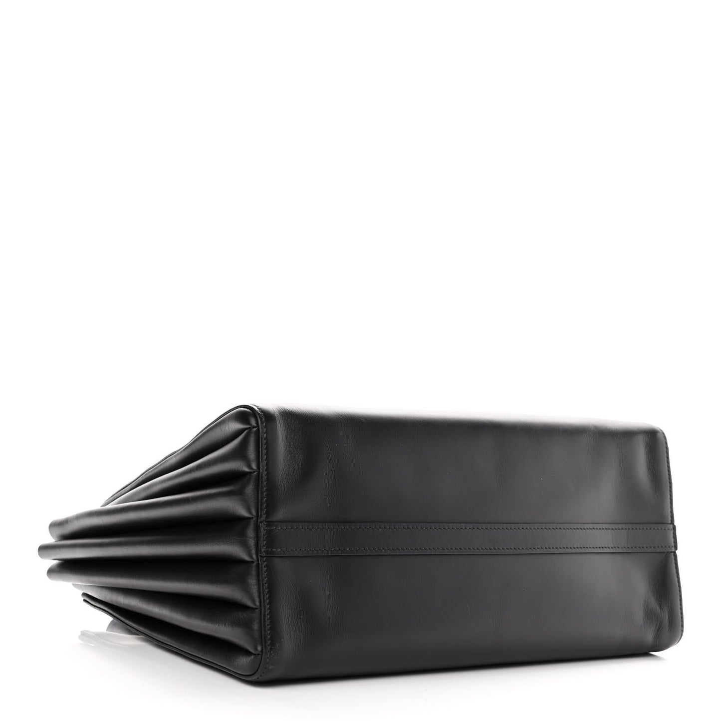 City Calfskin Medium Bibliothèque Tote Black
