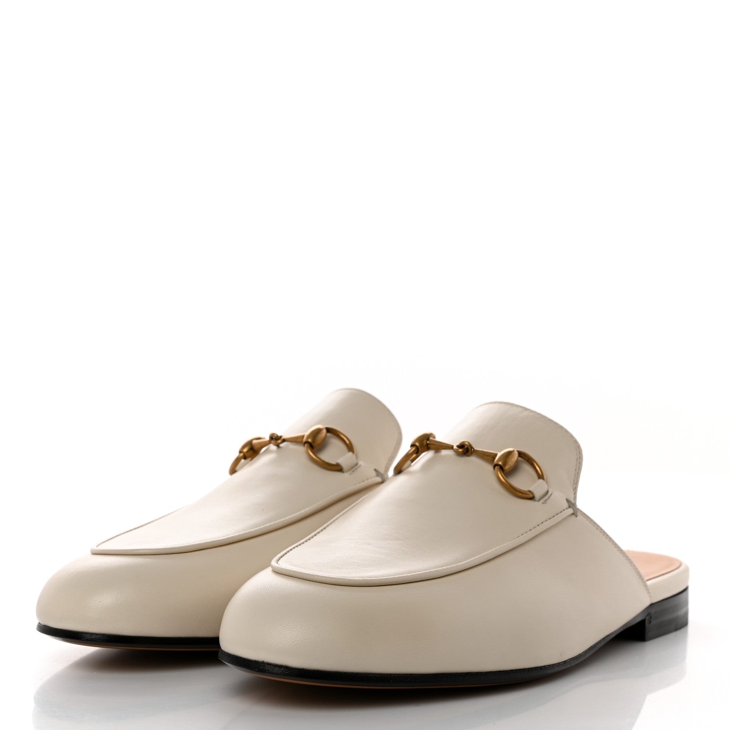 Gucci Malaga Kid Womens Princetown Slippers 37.5 Mystic White 3 of 9