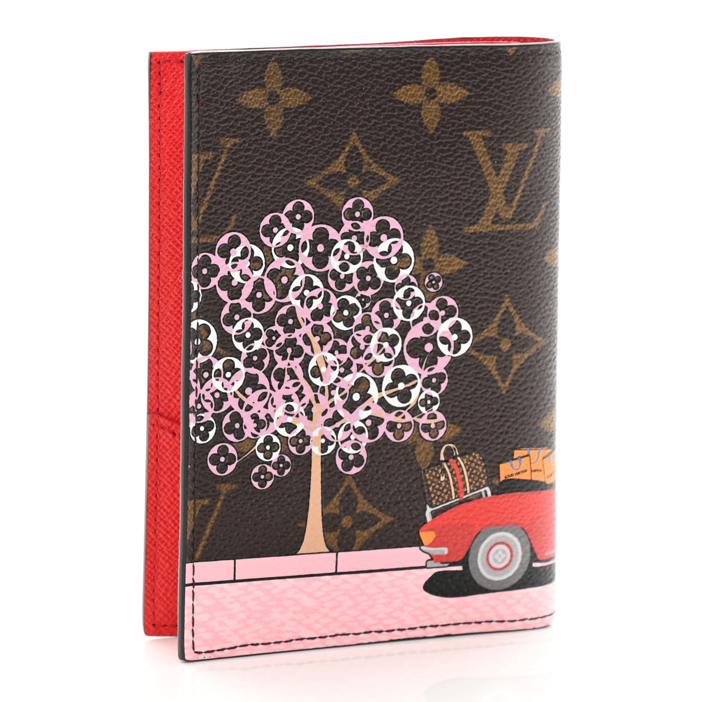 Monogram 2019 Christmas Animation Passport Cover Rouge