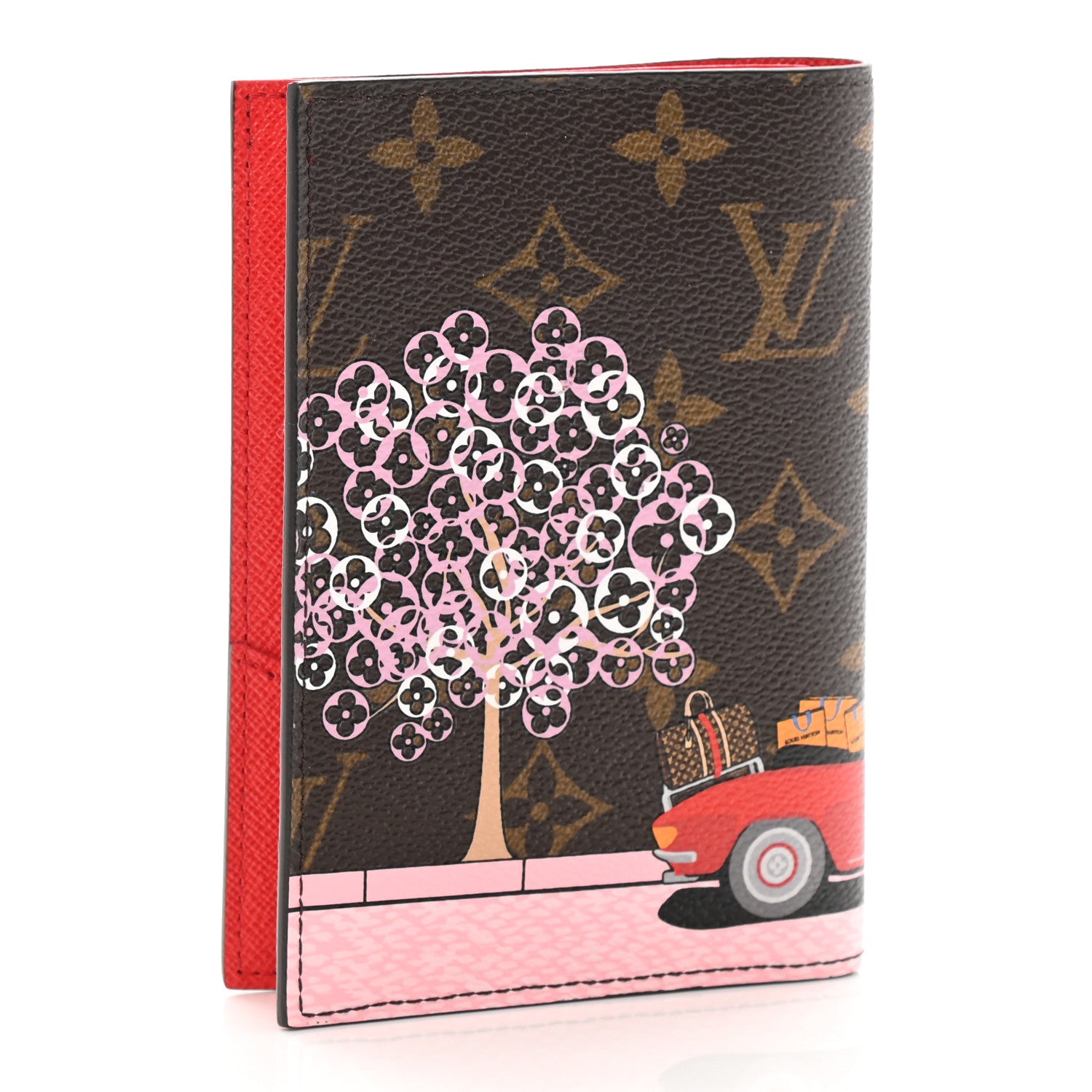 Louis Vuitton Monogram 2019 Christmas Animation Passport Cover Rouge 3 of 7