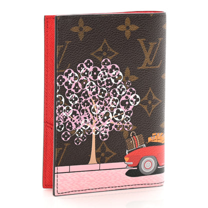 Louis Vuitton Monogram 2019 Christmas Animation Passport Cover Rouge 3 of 7