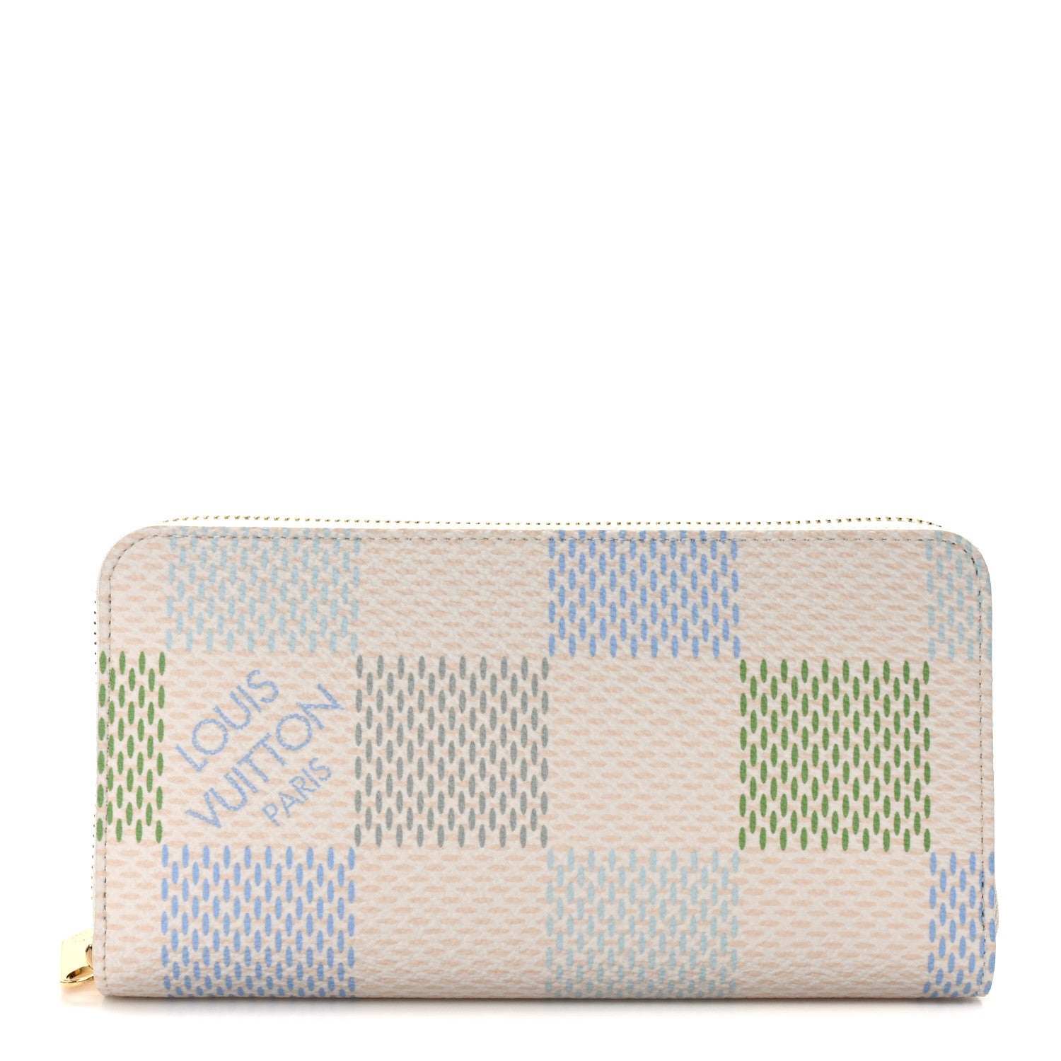 Louis Vuitton Damierlicious Zippy Wallet Pistachio Green 1 of 6