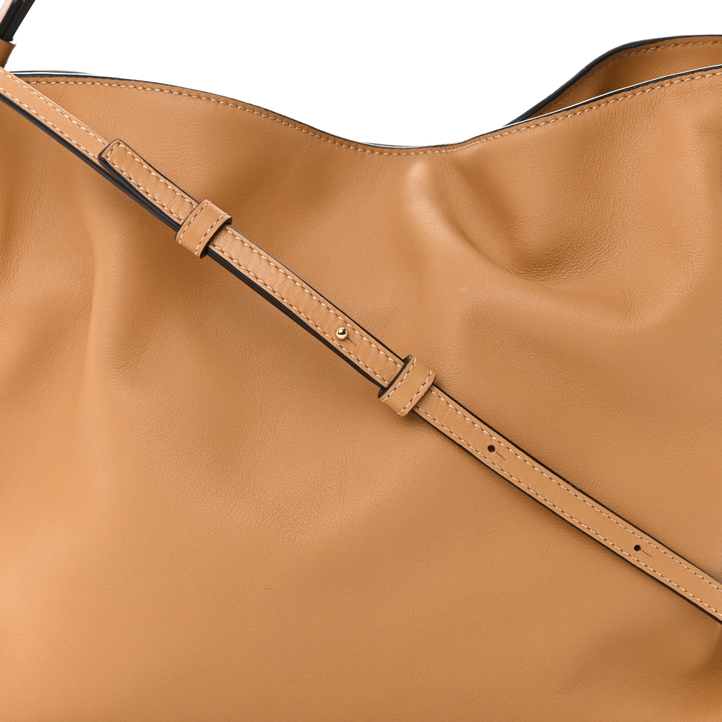 Nappa Flamenco Knot Clutch Warm Desert