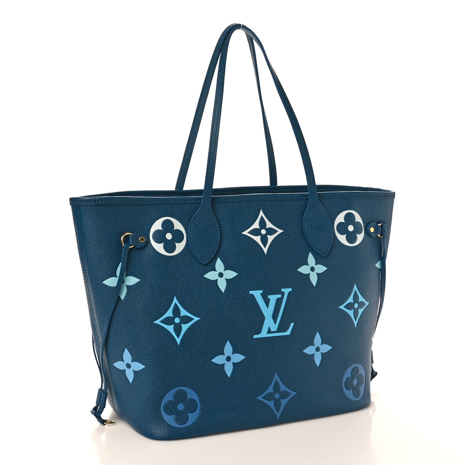 Louis Vuitton Empreinte Monogram Giant Neverfull MM Degrade Bleu 4 of 10