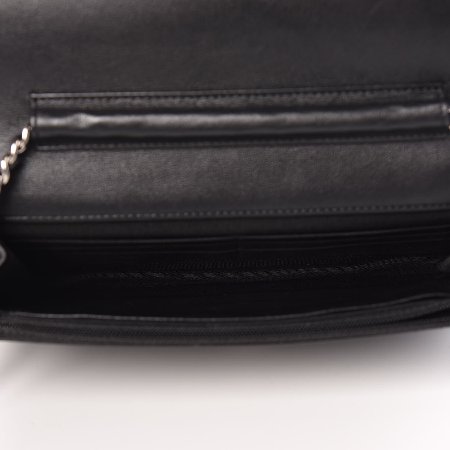 Chanel Caviar Timeless CC Wallet On Chain WOC Black 6 of 8