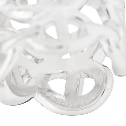 Hermes Sterling Silver GM Chaine d'Ancre Enchainee Band Ring 50 5.25 4 of 4