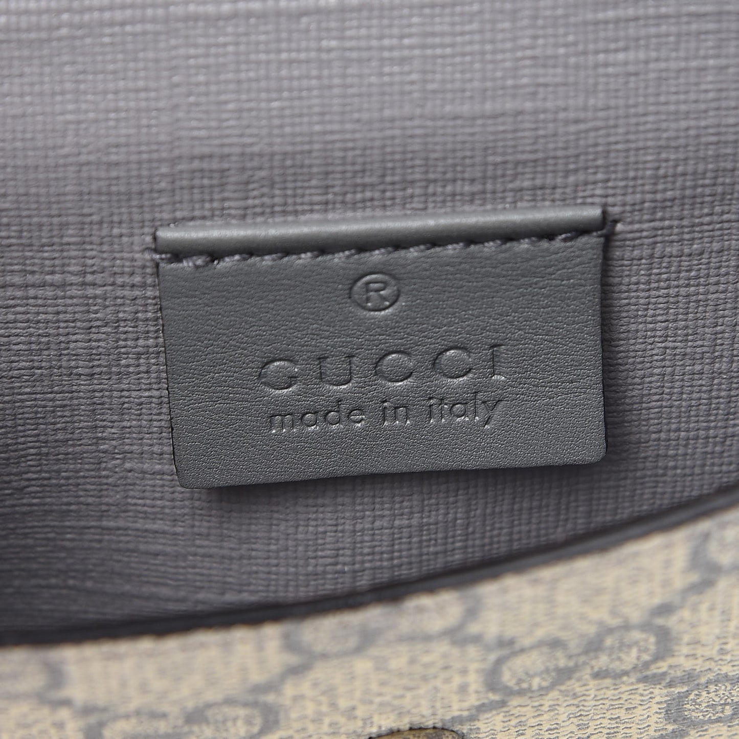 GG Supreme Monogram GG Pierce French Flap Wallet Ecru Grigio
