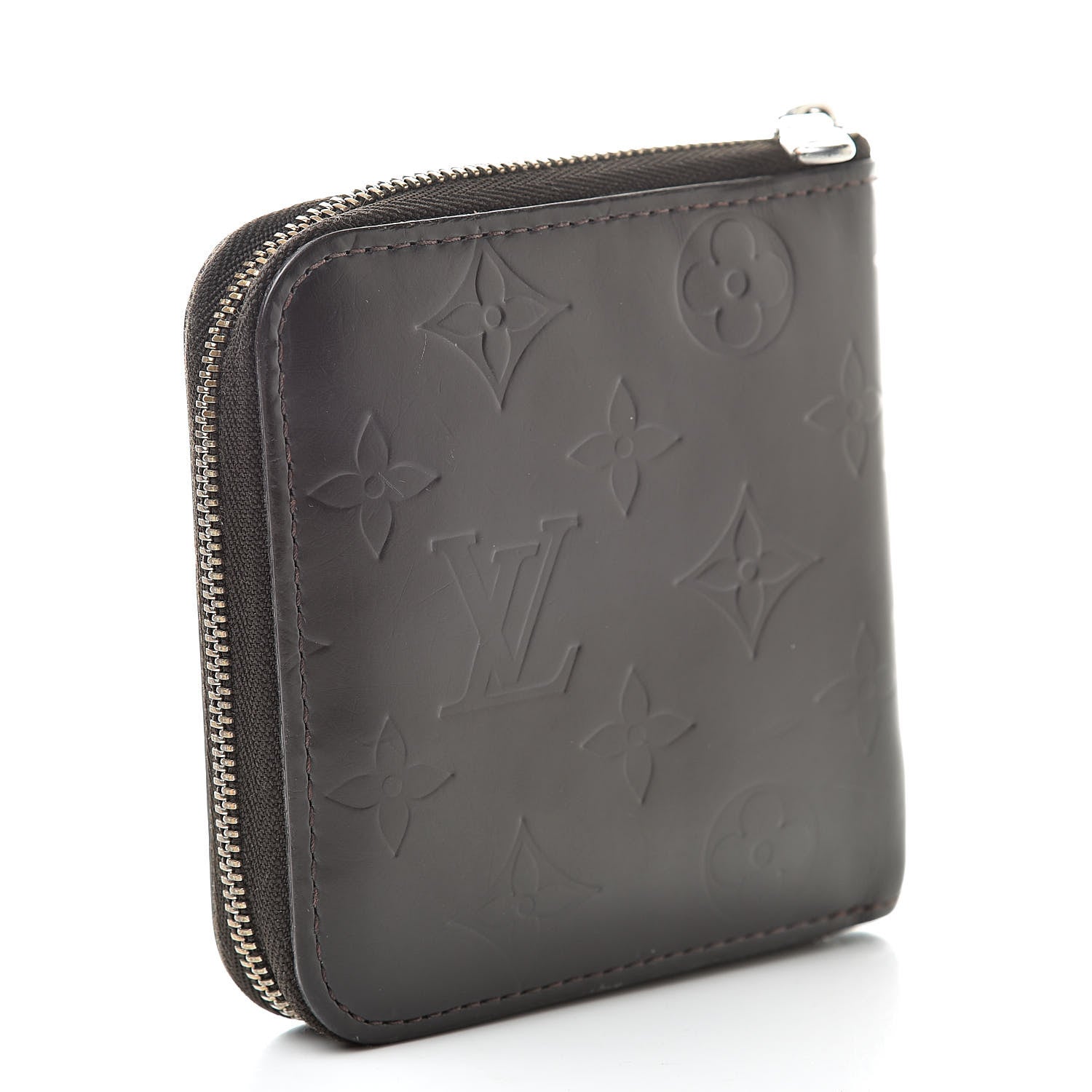 Louis Vuitton Monogram Glace Porte-Monnaie Billets Zipped Wallet Cafe 3 of 9