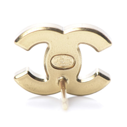 Chanel Crystal CC Earrings Gold 4 of 5