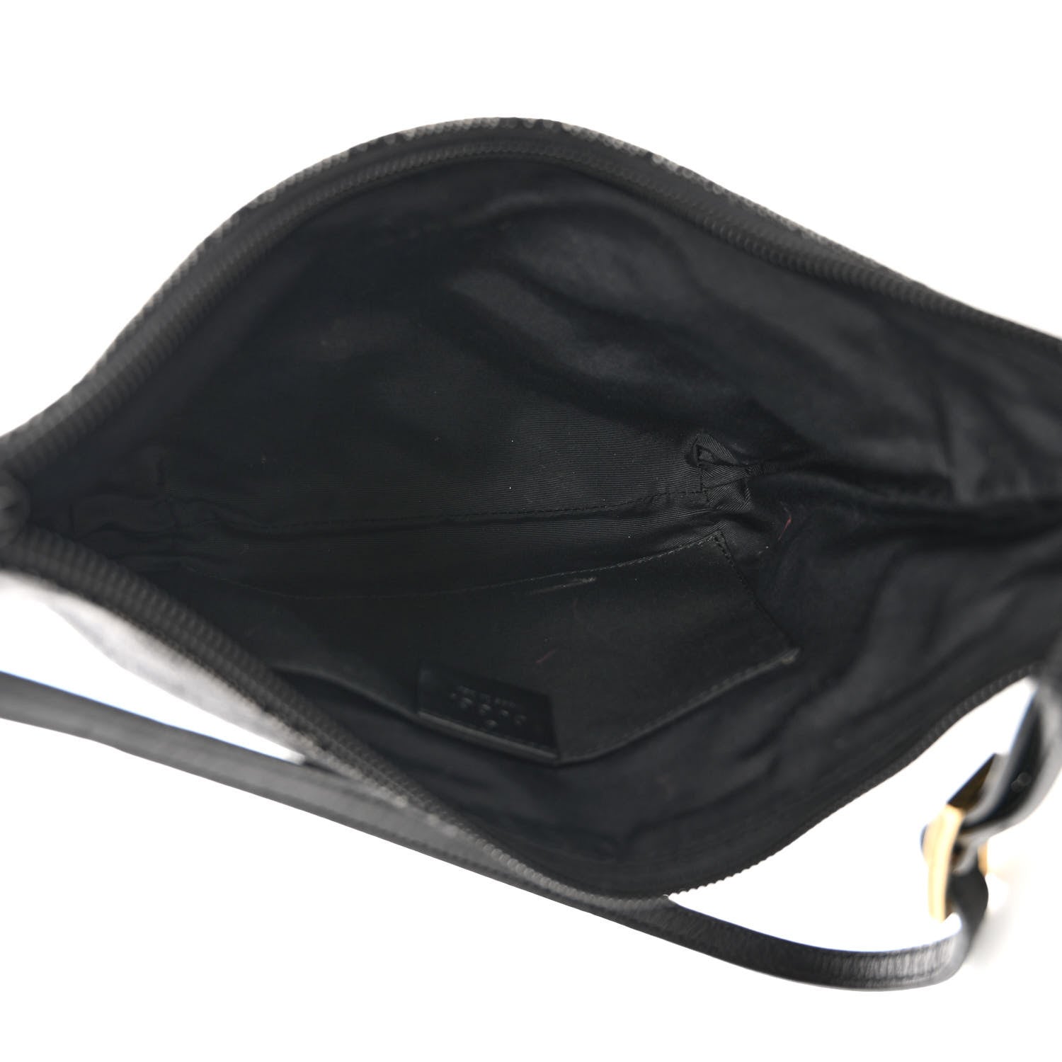 Gucci Denim Monogram Pochette Black 5 of 12