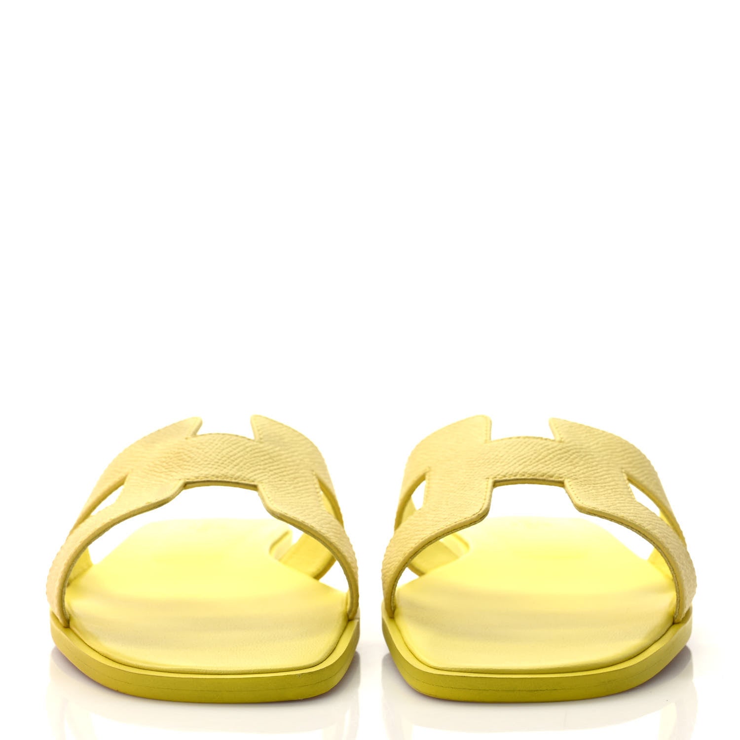 Hermes Epsom Oran Sandals 39 Jaune Curcuma 2 of 9