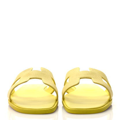 Hermes Epsom Oran Sandals 39 Jaune Curcuma 2 of 9