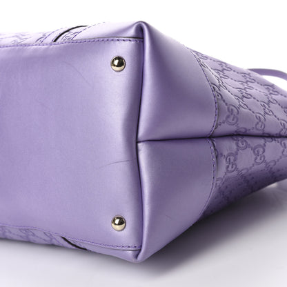 Gucci Metallic Guccissima Lovely Heart Tote Purple 7 of 12