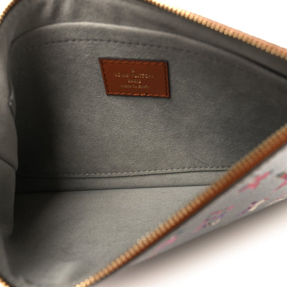 Louis Vuitton Metallic Monogram LV Garden Neverfull MM GM Pochette Silver 5 of 6