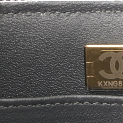 Chanel Caviar Quilted Small Top Handle Vanity Case With Chain Dark Grey 7 of 10