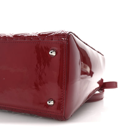 Christian Dior Patent Cannage Medium Lady Dior Burgundy Red 9 of 9