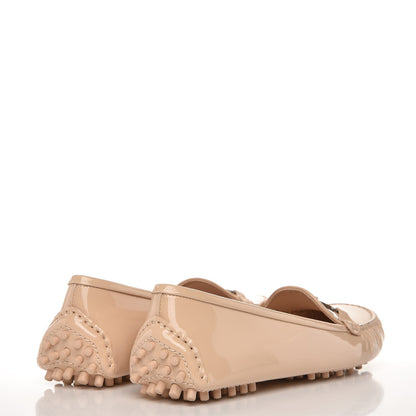Louis Vuitton Patent Calfskin Farewell Flat Loafer 37.5 Nude 4 of 8