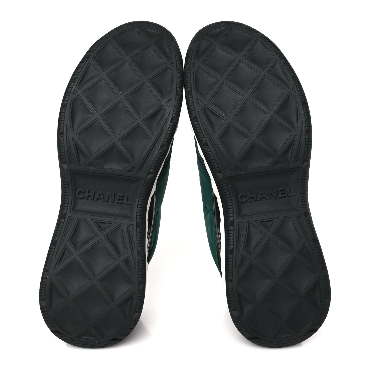 Nylon Suede Calfskin CC Sneakers 41 Green