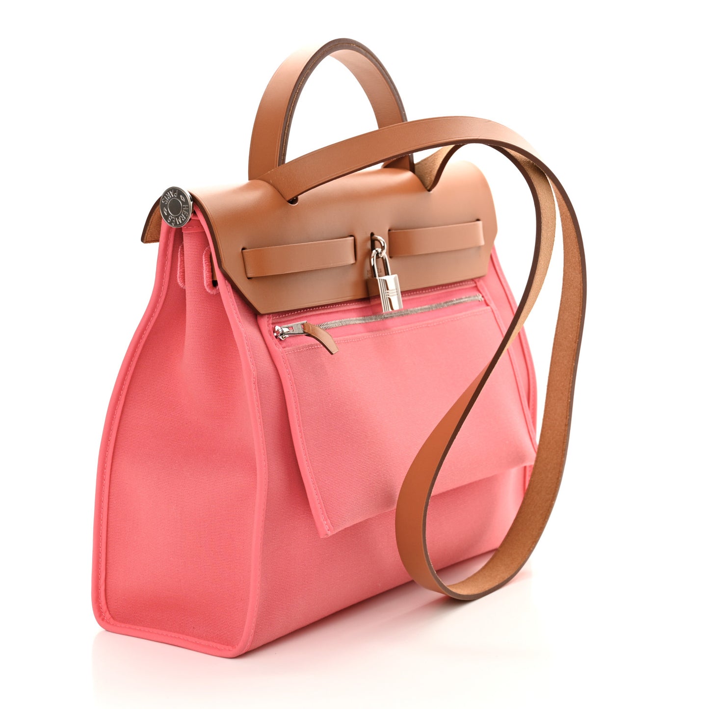 Vache Hunter Toile Herbag Zip 31 PM Rose Azalee Natural