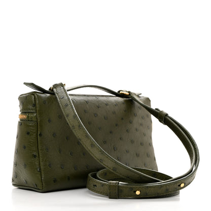 Loro Piana Ostrich L19 Extra Pocket Pouch Dark Lichen Green 2 of 9