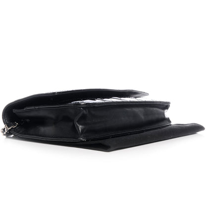 Chanel Patent Quilted Brilliant Wallet On Chain WOC Black 4 of 8