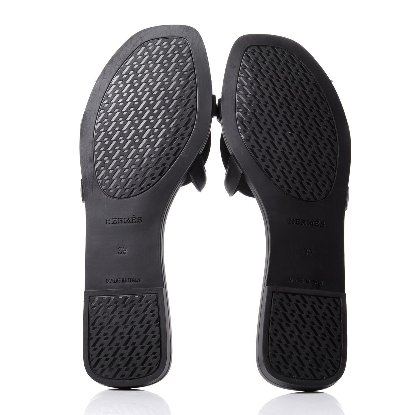 Rubber Aloha Sandals 39 Black
