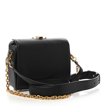 Alexander McQueen Fine Grain Goatskin Box Shoulder Bag 19 Black 3 of 9