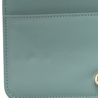 Chanel Caviar Quilted Boy Wallet On Chain WOC Light Blue 12 of 14