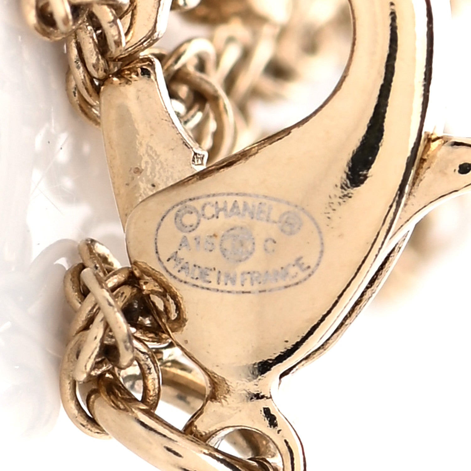 Chanel Resin Pearl CC Owl Necklace Gold Black 6 of 6