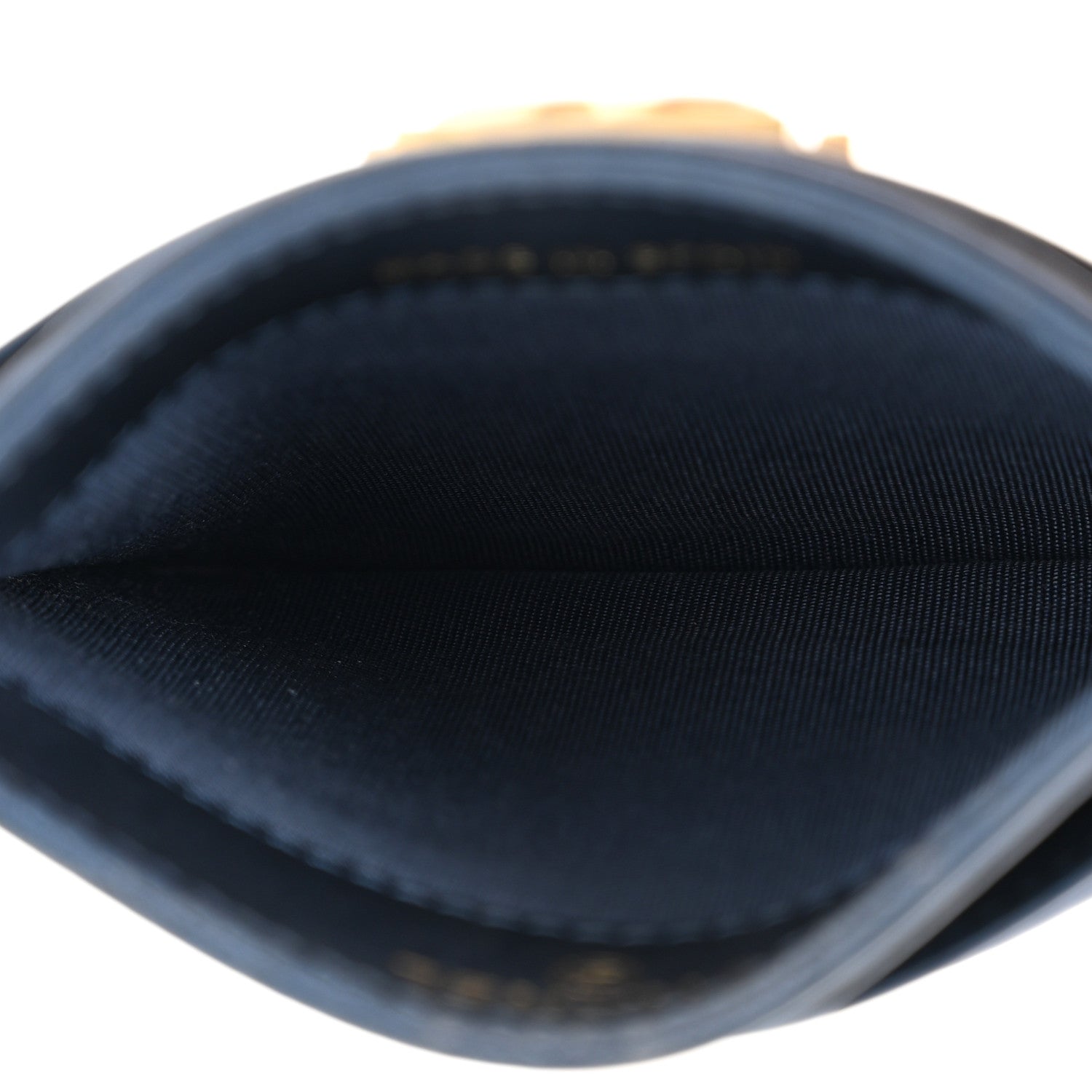 Chanel Metallic Lambskin Quilted Boy Card Holder Blue 5 of 9