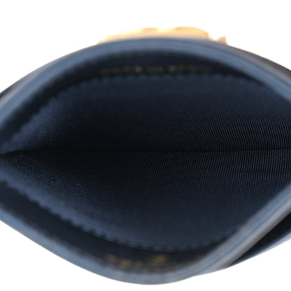 Chanel Metallic Lambskin Quilted Boy Card Holder Blue 5 of 9